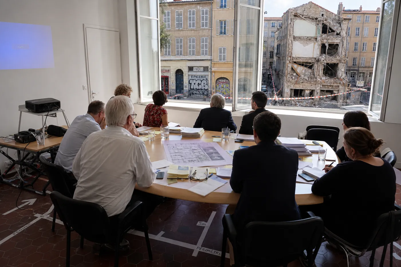 À Marseille, la ville ouvre une concertation pour savoir si un immeuble au sol est inquiétant