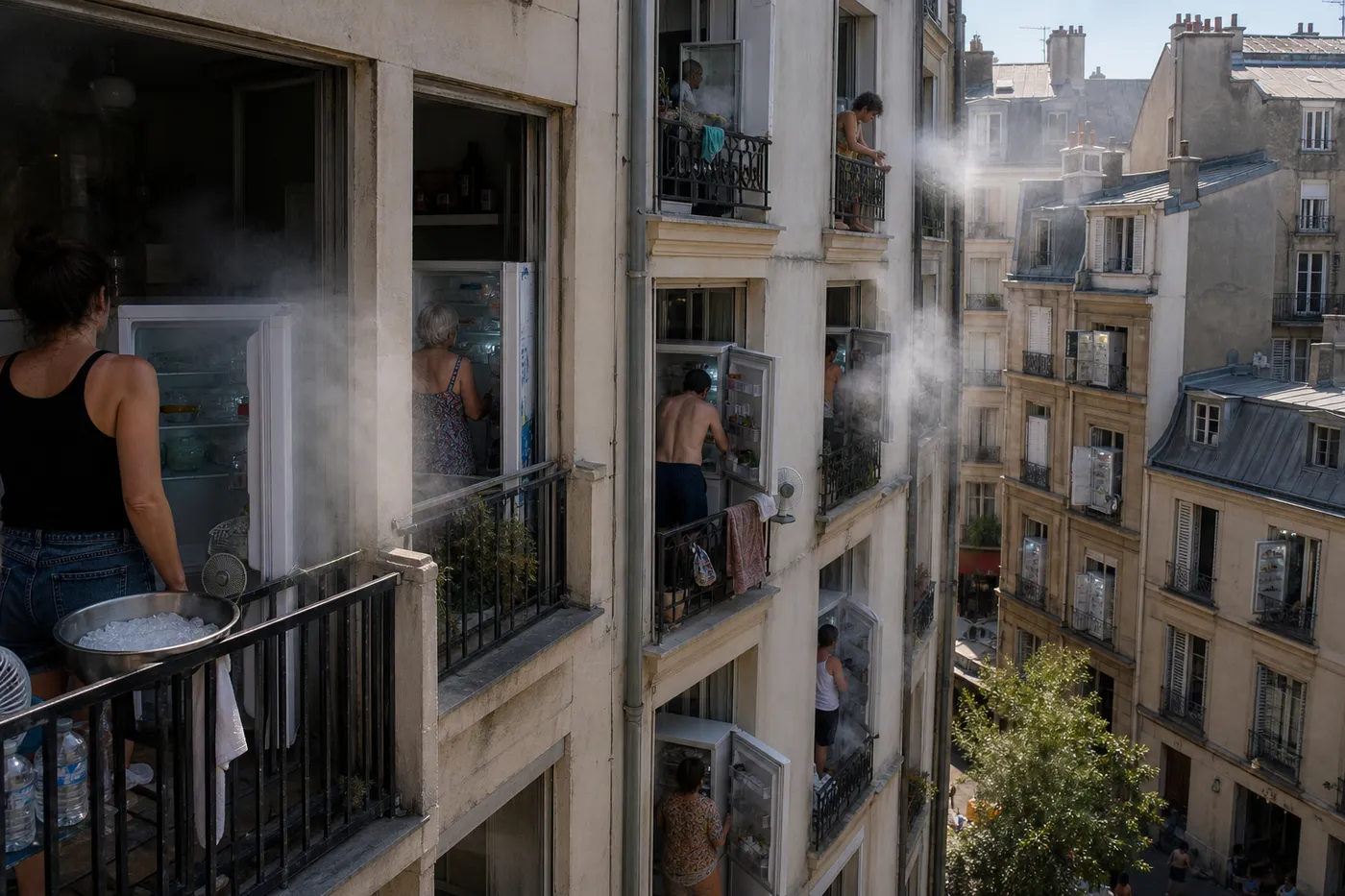 Canicule à Paris : la préfecture demande aux habitants d’ouvrir leur frigo de 14h à 18h