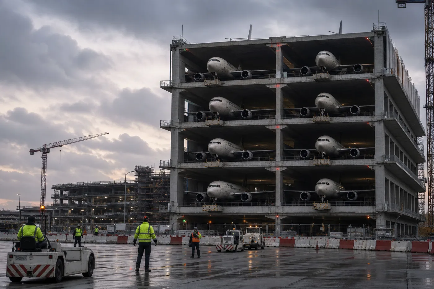 Extension des aéroports parisiens : les avions seront désormais garés sur quatre étages