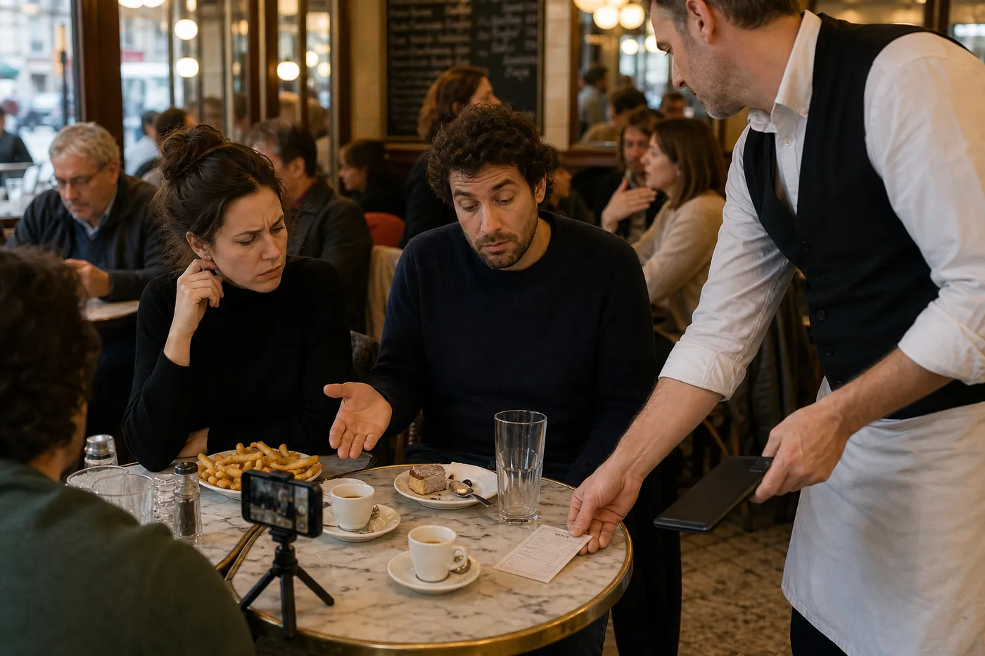 Pour gagner du temps, des restaurateurs servent directement un avis négatif avec l’addition